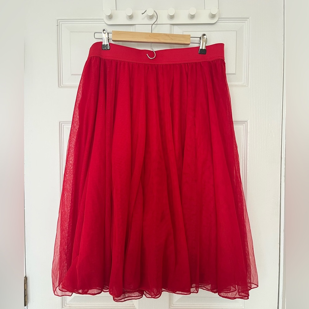 Red Tulle Circle Skirt — Torrid